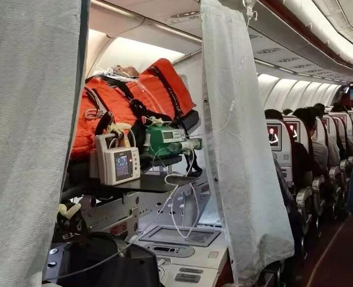 建瓯市跨国医疗包机、航空担架